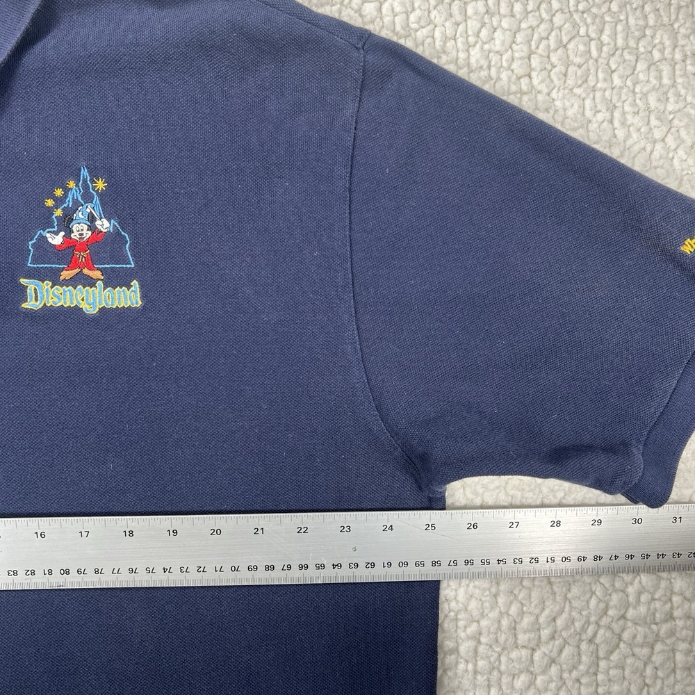 Disneyland‎ Resort Polo Shirt Men's XL Navy Blue Mickey Embroidered Logo - Picture 10 of 11